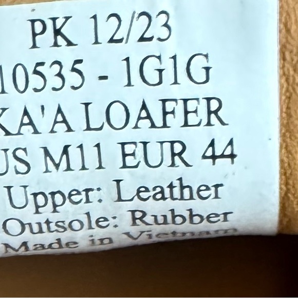 OluKai Ka’a Grey Italian Suede Drop Heel Loafers size 11 $179.90 - Picture 10 of 10